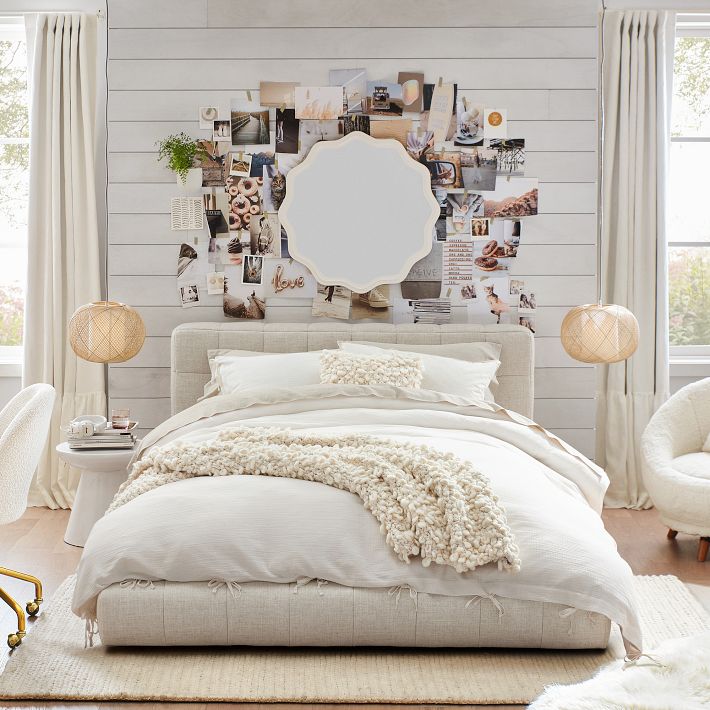 Upholstered Panel Bed